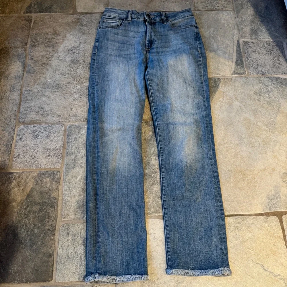 DL1961 Mara Ankle Instasculpt High‎ Rise Straight Jeans Newcastle Wash Size 27